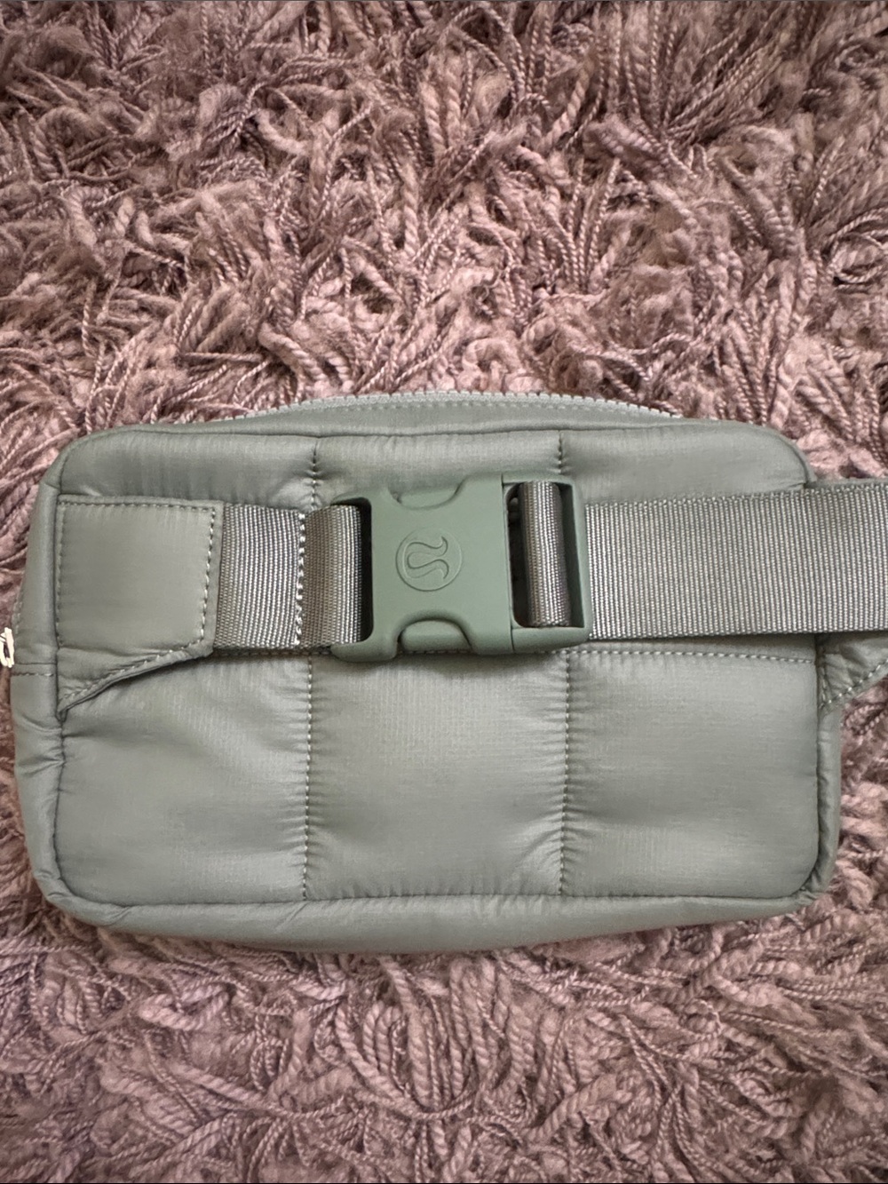 LIKE NEW |  Lululemon | Quilted Sage Green Belt Bag - Picture 8 of 9